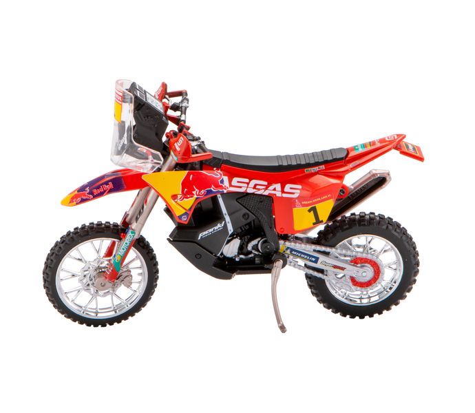 Bburago 1/18 GasGas RX450F Team Red Bull Racing - Dakar 2023 (12cm Long)