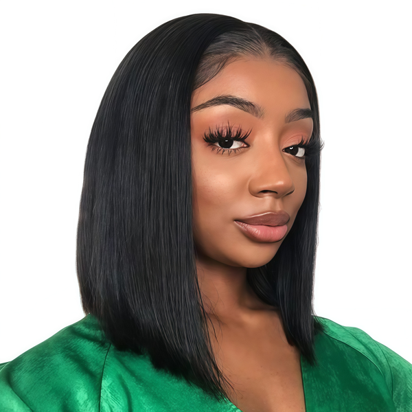Luvée 12 inch Straight Wig - Human Hair with 13x4 Lace Front