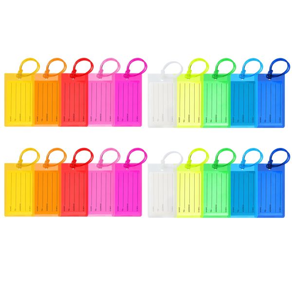 20Piece Luggage Tags for Suitcases Luggage Tag for Flying Travel Essentials