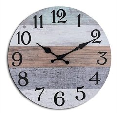 Wall Clock Silent Non Ticking Wall Clocks Battery Operated- 10 Inch