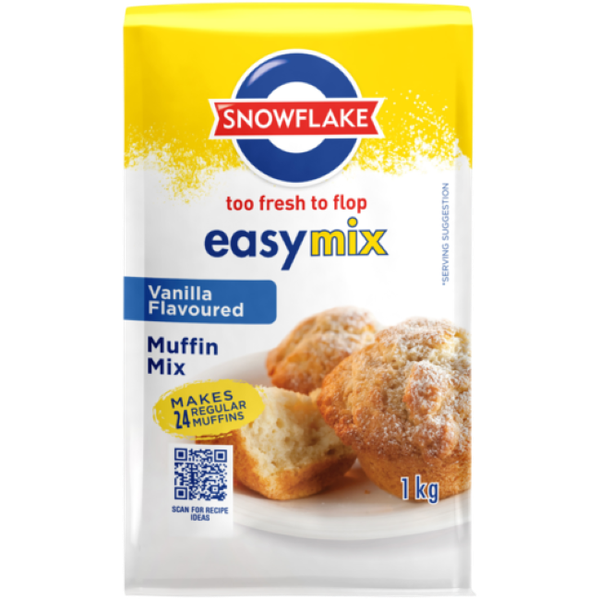 Snowflake Easy Mix Vanilla Flavored Muffin Mix - 2x1kg