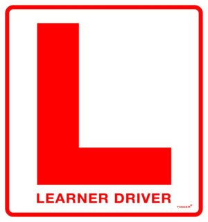 Tower Decal Self Adhesive Sign - Learner Driver