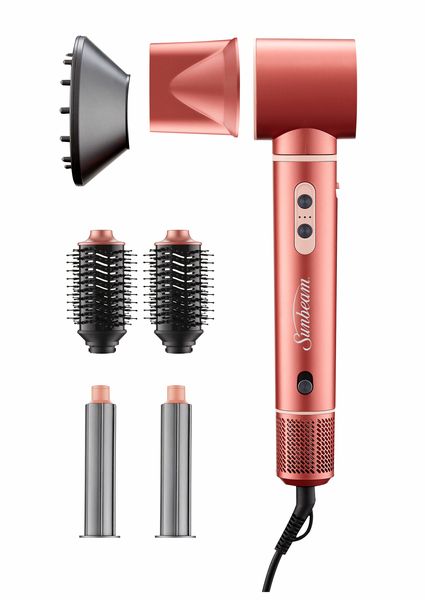 Sunbeam Airwave Model Number SAW-711SBB Styling Hair Dryer and Brush Combo