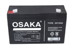 Osaka Rechargeable Sealed Battery 6V 12AH
