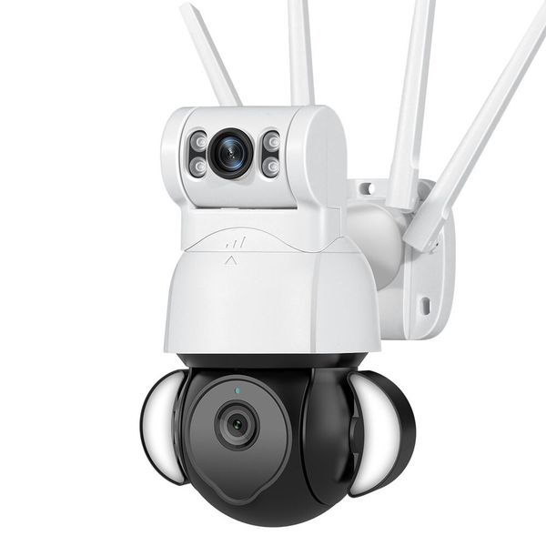 Dual Lens Camera Surveillance IP Camera Night Vision Power Function