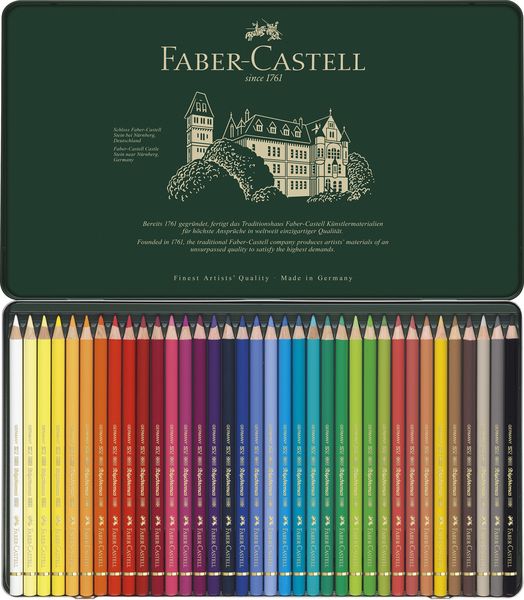 Faber-Castell Polychromos Coloured Pencils (Tin of 36)