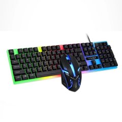 RGB Wired Gaming Keyboard &amp; Mouse Combo for PC-T-WOLF 230