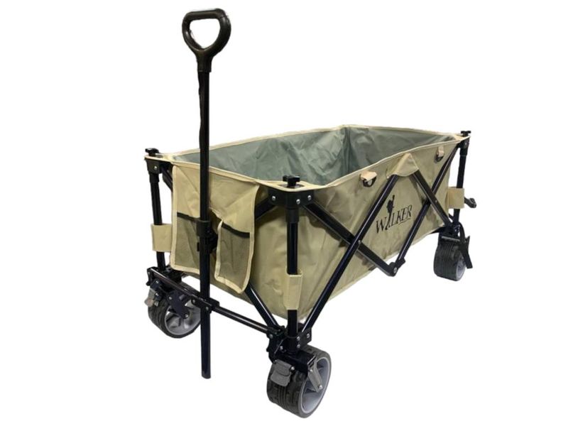 Large Portable Beach, Hiking, Camping, Shopping Trolley/Wagon - Tan