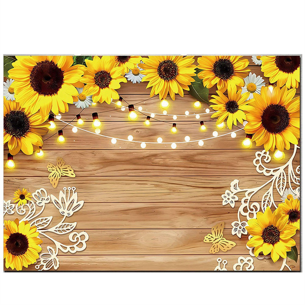 Sunflower Backdrop Photography Cloth 210x150Cm