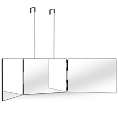 Chenshia 3 Way Mirror for Hair Cutting Tri-fold Mirror for Shaver &amp; Makeup