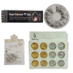 Nail Art Foil, Crystals and Diamond Glue – Nails by Nicole