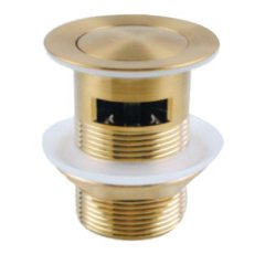 Brushed Brass Pop-Up Basin Waste - Slotted - 32mm
