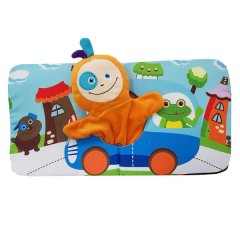 edushape - Puppet Playland Baby Book - Soft Interactive Book &amp; Puppet Set