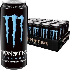 Monster Energy Absolutely Zero Energy Drink Disposable Box (24 x 500ml)