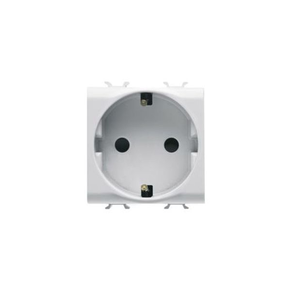Gewiss - Chorus 2M 2P+E German 16A 250V Socket Satin Beige