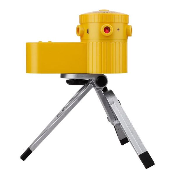 Laser Leveler Cross Horizontal &amp; Vertical Line Tool With Tripod - Yellow
