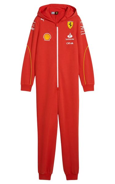 Puma Kids' 2024 Scuderia Ferrari F1 Team Hooded Jumpsuit