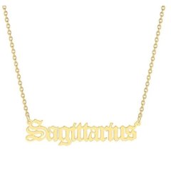 Sagittarius Horoscope Birth Star Sign Zodiac Necklace Birthday Gift