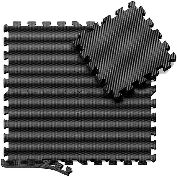 Athleum Sports EVA Interlocking Floor Gym Mats - Pack of 2