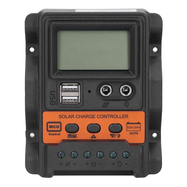 20A Solar Regulator USB DC 12V 24V Discharge Control