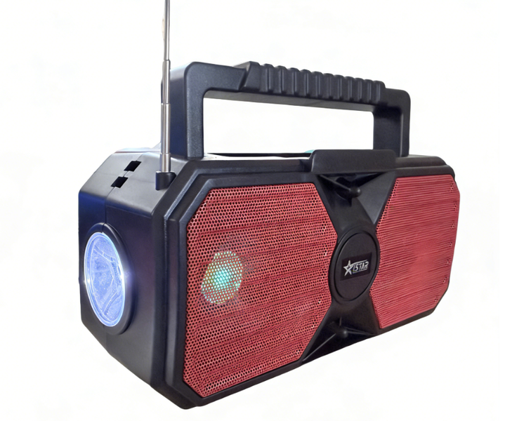 Outdoor Solar Bluetooth Speaker with FM Radio &amp; Torch for Camping &amp; Beach