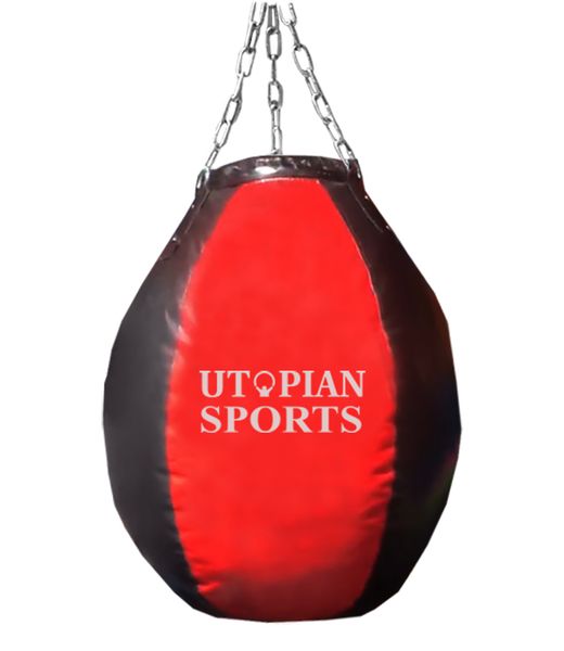 Utopian Sports Heavy Duty Maize Punch Bag 35kg - Red &amp; Black