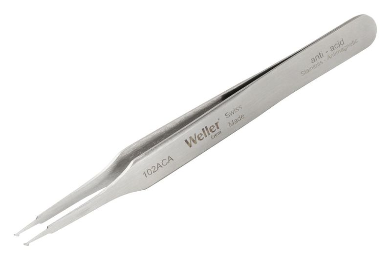 Weller Erem (102ACA) Tweezer, SMD, 115 mm, Stainless Steel Body