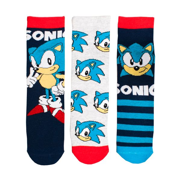 Sonic Anklet Socks - 3 Pack