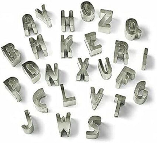 BD Cake Decorating Kit 26 Pieces Alphabets Large Higher Case Letters 3cm