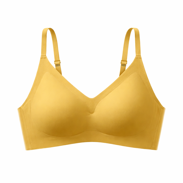 Seamless Push Up Bra - Yellow