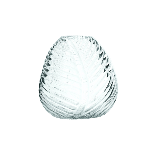 Mento Transparent Leaf Vase Set 2 Piece