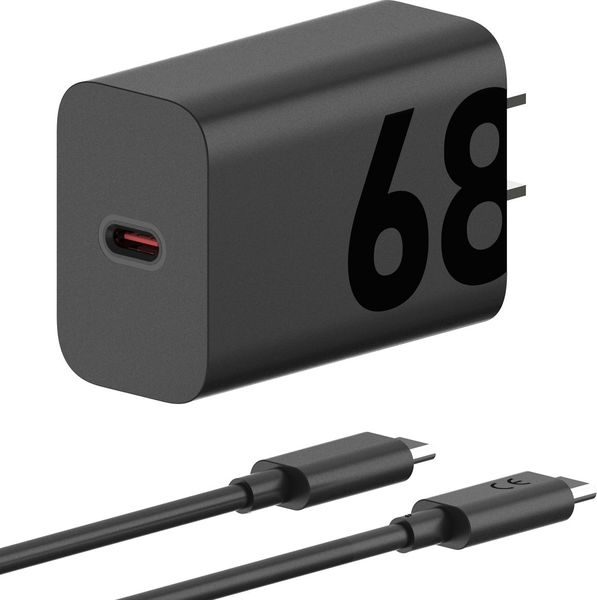 Motorola TurboPower 68W Wall Charger with 6.5 Amp USB-C Cable