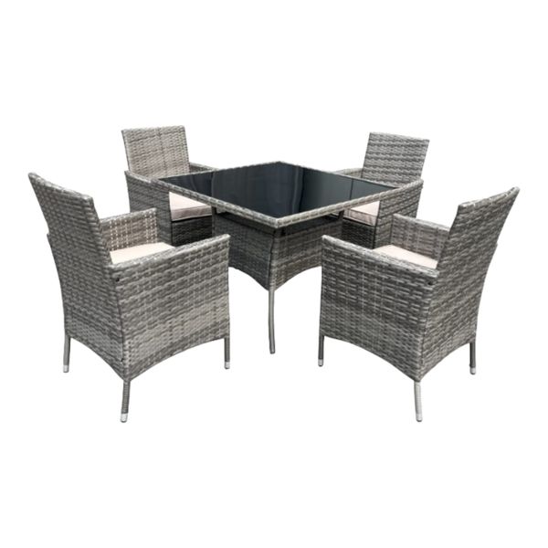 Smte -Contour Outdoor 4 Piece Rattan Patio Furniture Set