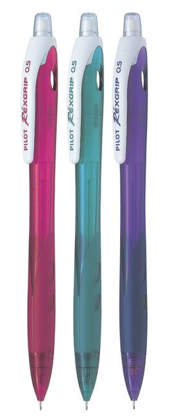Pilot HRG-10R 0.5 Clutch Pencil 3 Pack - Pink, Peacock Green, Violet