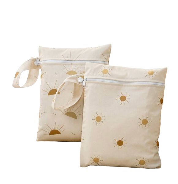 Baby Wet Bag For Outfit and diaper Organisation 2 Pack