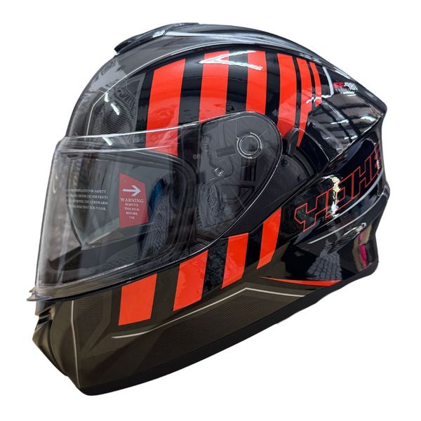 YOHE 981 Shinny White/Orange/Blue Gloss Helmet