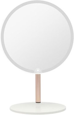 Vanity Cosmetic Mirror With 3 LED Light - Long Press To Adjust Brightness-R