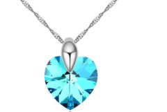 Heart Shaped Necklace with crystals from Swarovski