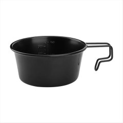 picnic Bowl Non-Stick Camping Cup With Handle black 360ml
