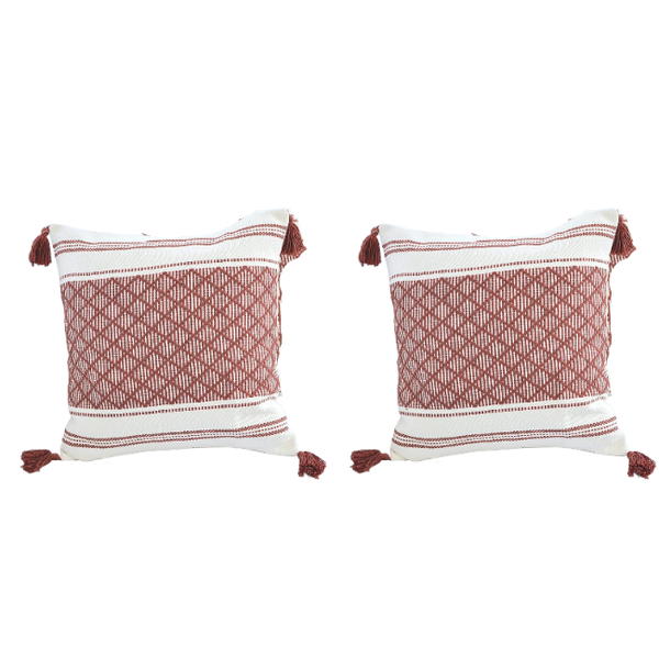 Indoor &amp; Outdoor Boho Stripe Cushion Covers - 2 Pack