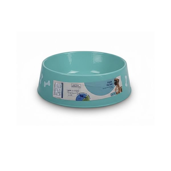Green Plastic Pet Bowl 25cm - Reliable Feeding, Clean Results