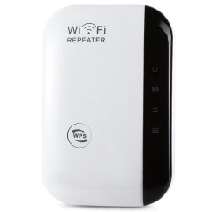 Wireless Network WiFi Signal Booster Amplifier Range Extender - Black