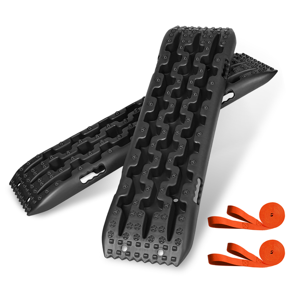 TopikaAuto 2PC Off-Road Traction Boards for Sand Mud Recovery with Tow Rope