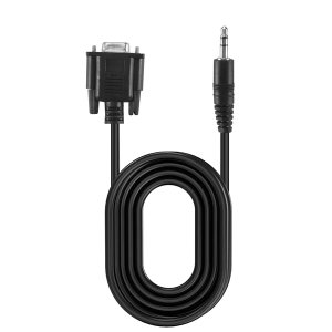DB 9 Female to 3.5mm (1/8in) TRS Stereo Male Serial Data Cable-6 Feet