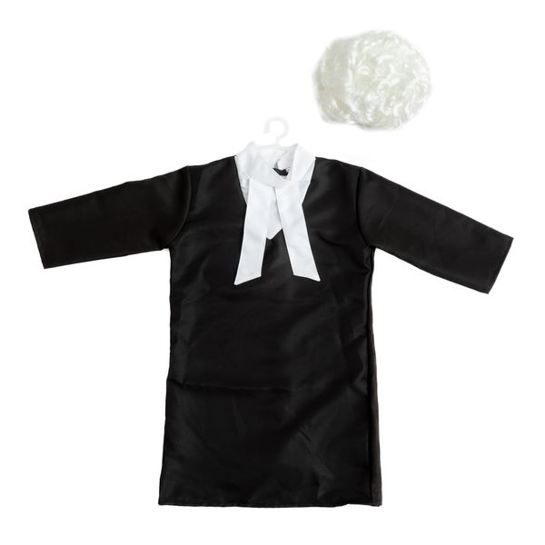 Kids Lawyer Role Play Costume Set with Wig