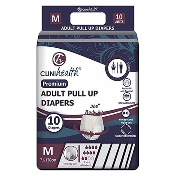Clinihealth - Adult Premium Nappy Medium 10's