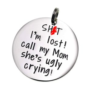 POU Stainless Steel Funny Dog Tag