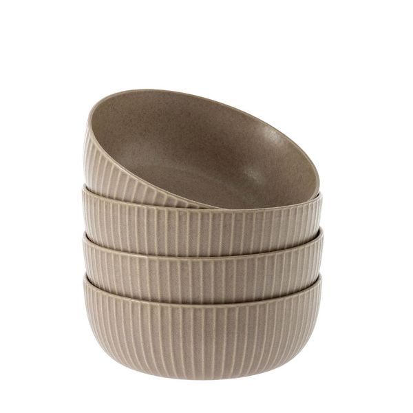 George &amp; Mason - Tahiti Ceramic 4 Pack Cereal Bowls - 16cm