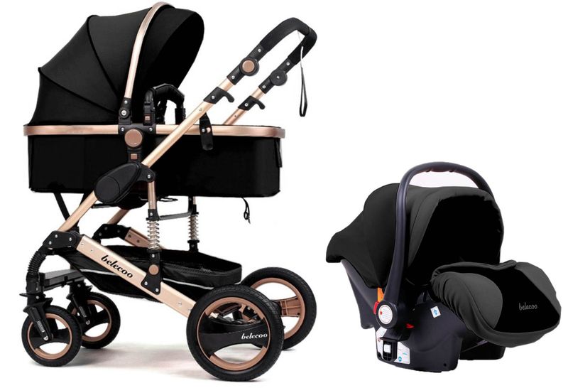 Belecoo Tyrant Luxury Stroller - Black