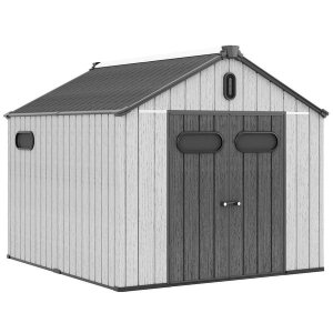 Savvy Sheds - Modern &amp; Durable Weather Proof Storage Shed 8x10ft (2.4 x 3m)